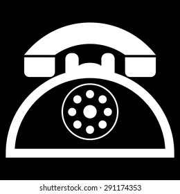 Retro telephone web icon
