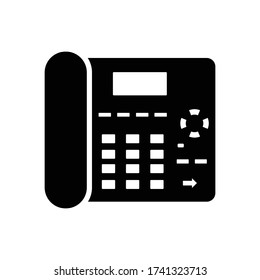 Icono web del teléfono retro. vectores de telefonía o móvil antiguos en fondo blanco 