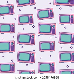 retro television background