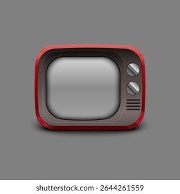 Retro television channel for decoration