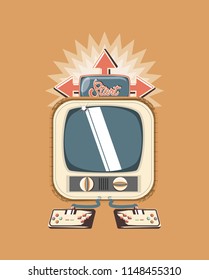 retro television design