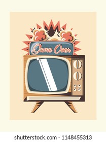 retro television design