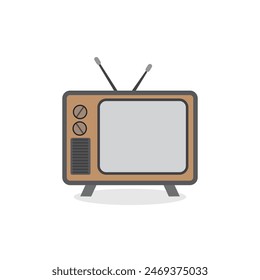 retro television design. Vintage style. old television