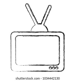 retro television icon