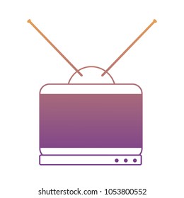 retro television icon 