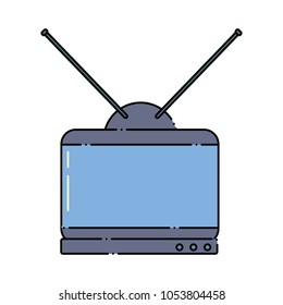 retro television icon 