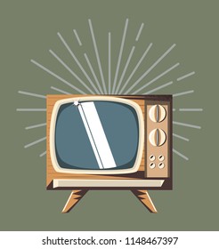 retro television icon