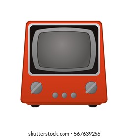 retro television icon