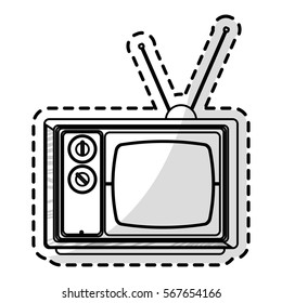 retro television icon