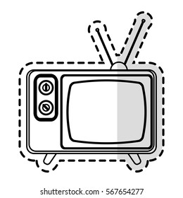 retro television icon