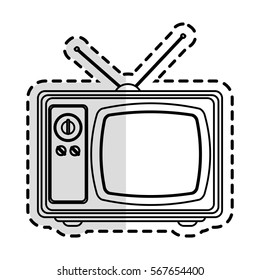 retro television icon