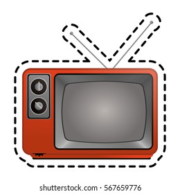 retro television icon