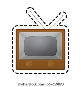 retro television icon