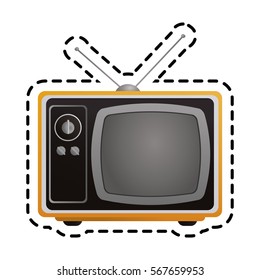 retro television icon