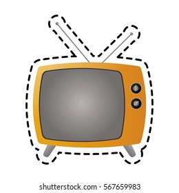 retro television icon