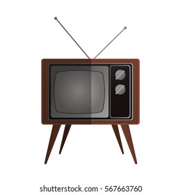 retro television icon