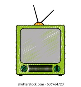 retro television icon