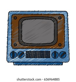 retro television icon