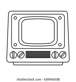 retro television icon