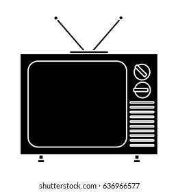 retro television icon