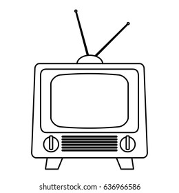 retro television icon