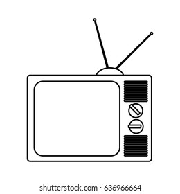 retro television icon