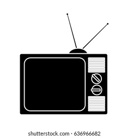 retro television icon