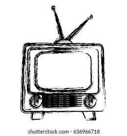 retro television icon