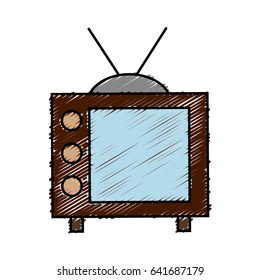 retro television icon