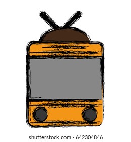 retro television icon