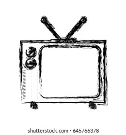 retro television icon