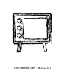 retro television icon