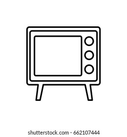 retro television icon