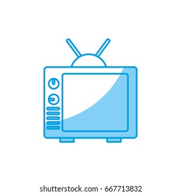 retro television icon