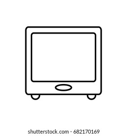 retro television icon