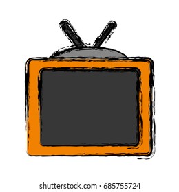 retro television icon