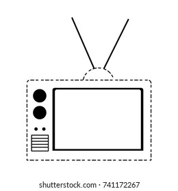 retro television icon
