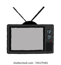 retro television icon