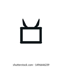 Retro television icon. Tv screen sign