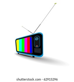 Retro television icon, vector illustration.