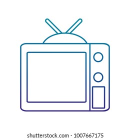 retro television isolated icon