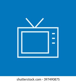 Retro television line icon.