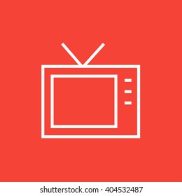 Symbol für die Fernseh-Linie rückwärts.