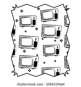 retro television pattern 