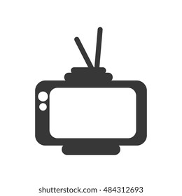 retro television silhouette