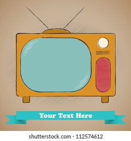 Retro Television Sketch