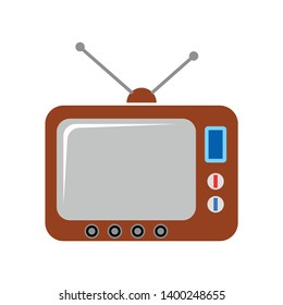 Retro television vector icon. filled flat sign for mobile concept and web design. Old tv glyph icon. Symbol, logo illustration. Pixel perfect vector graphics