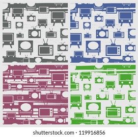 retro televisions graphic design background