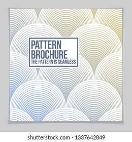 Retro template for banner, advertising, poster and brochure. Abstract stripped line geometric vector background. Future geometric design template.