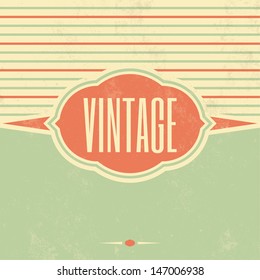 Retro Template Design / Vintage Background